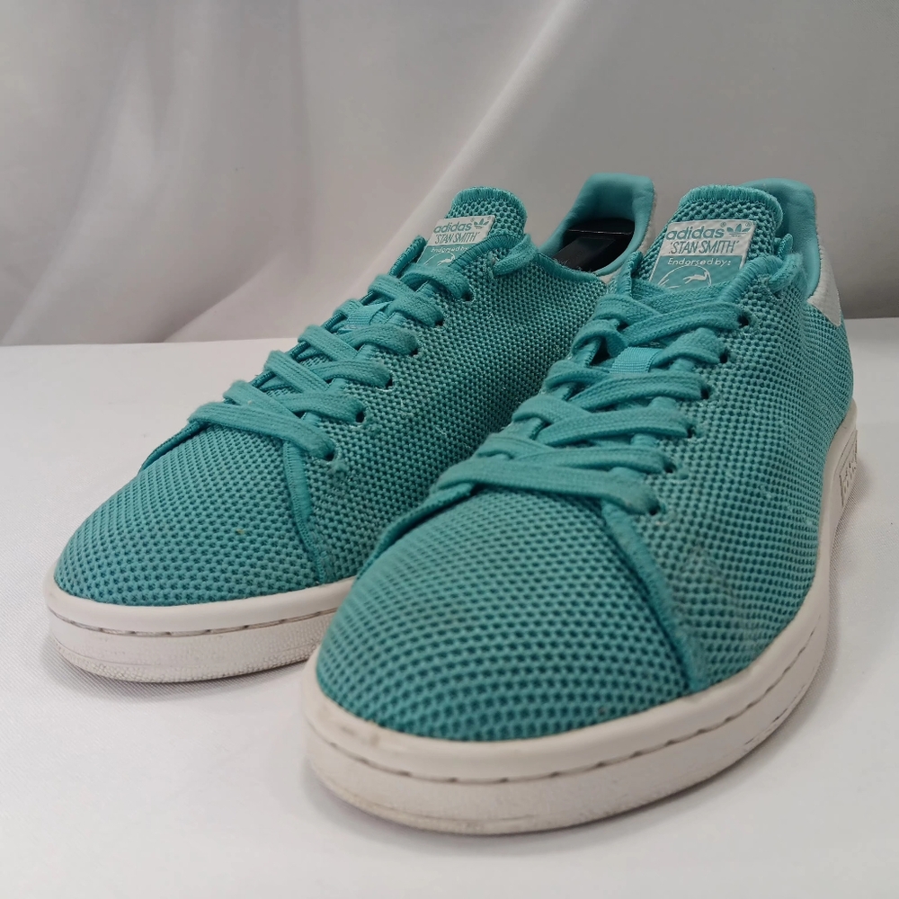 Adidas ORIGINALS WOMEN 8 SNEAKERS STAN SMITH GREEN WHITE BA7146 COASTAL CLASSIC